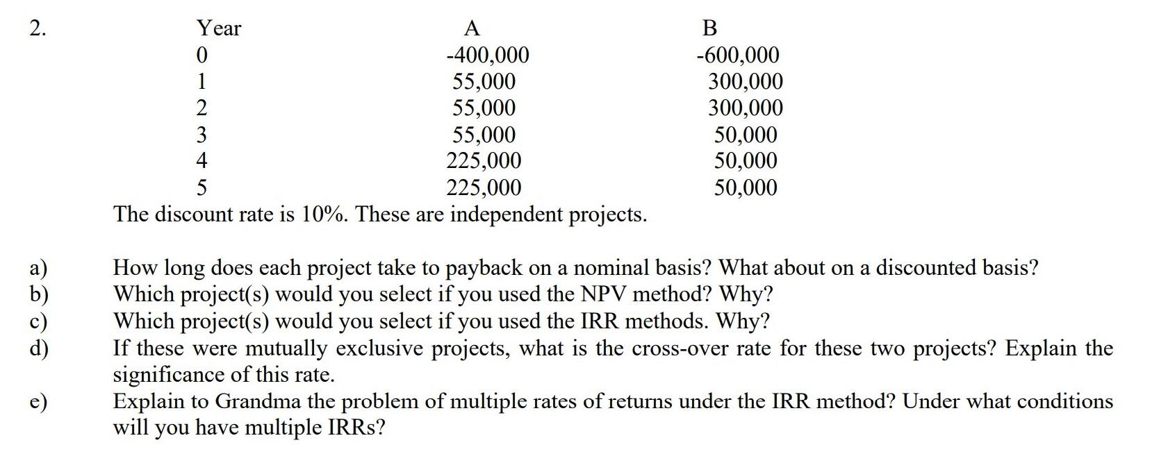 Please don't use excel or at least post write formula 2. Year