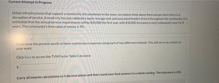 is a disruption of service. A small city has just replaced a