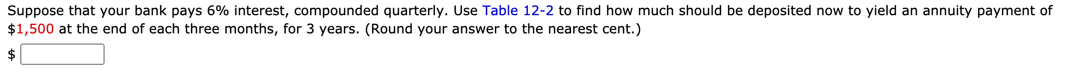 of every six months, for 17 years. (Round your answer to the