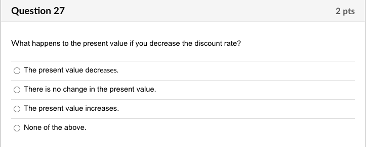 of a future cash flow to determine its value today. The process