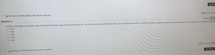  A Moving to another son will save this response Question Franklin