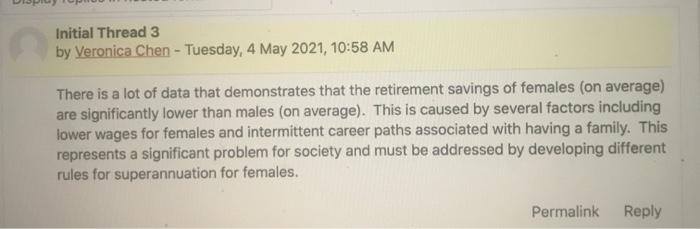  Initial Thread 3 by Veronica Chen - Tuesday, 4 May 2021,