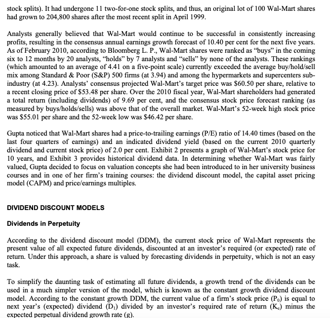 If consensus analyst stock price forecast one year is $75, what is