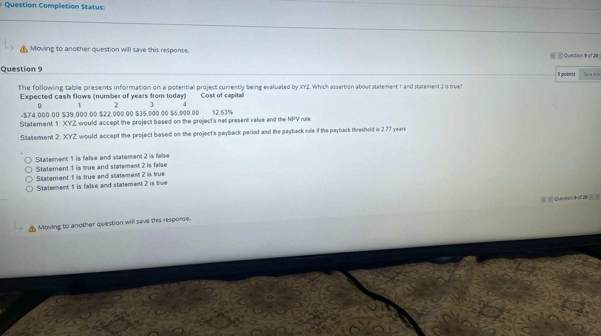 please do it in 10 minutes will upvote Question Completion Status: