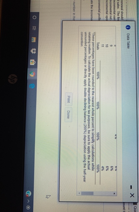 the equipment modifications under MACRS, using a 5-year recovery period (see table