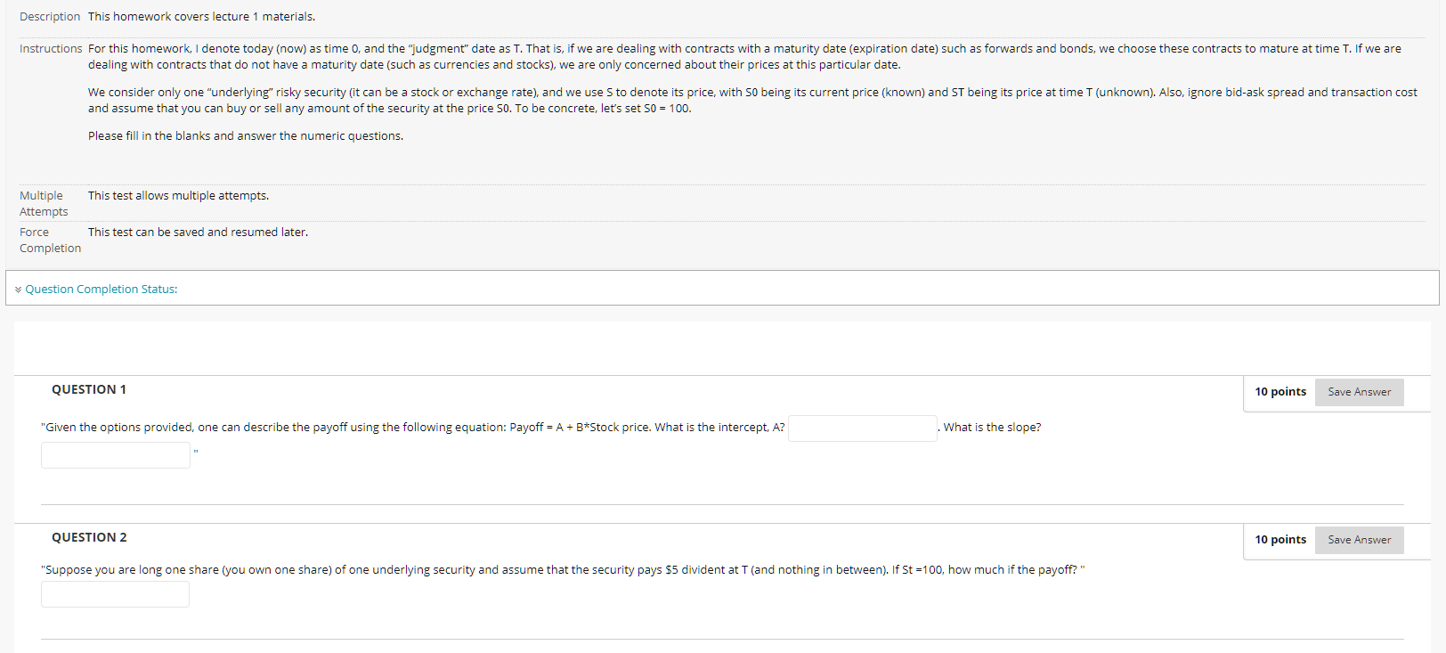 Description This homework covers lecture 1 materials. Instructions For this homework,