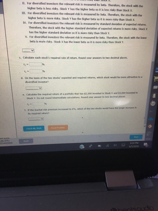 has a 10.0% expected return, a beta coefficient of 0.9, and a