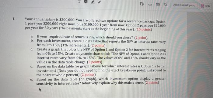 use excel D co a Open in desktop app 88 Tools 1.