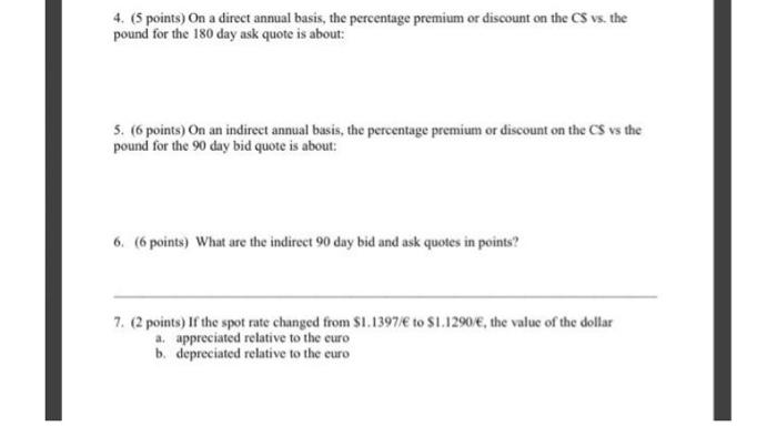 please show all work 4. (5 points) On a direct annual basis,