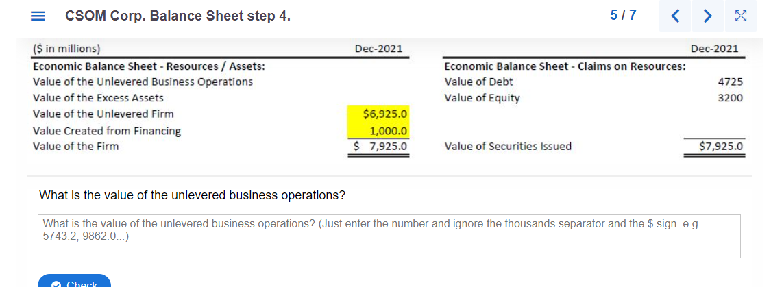 of debt? Follow the steps to fill out the economic balance sheet