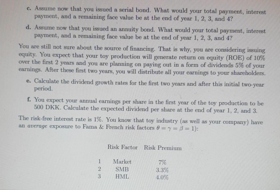 with a new investment idea! You want to produce toys for creative