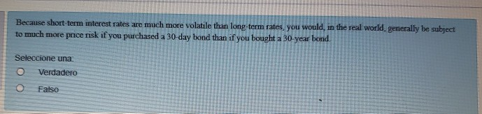 Because short term interest rates are much more volatile than long-term