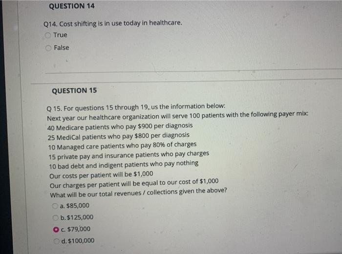 Q15, what is our expected profit with the new charge rate? a.