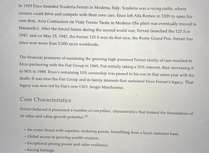 the end of chapter 13 in the textbook. The mini case is