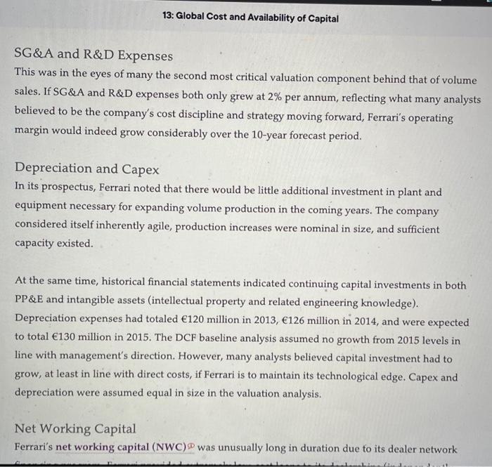 case and any of your own) have any limitations? Mini-Case Ferrari's IPO-The