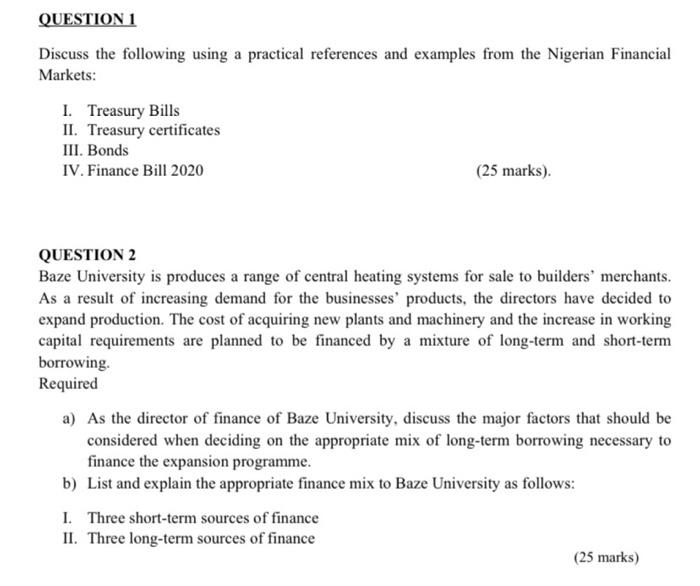  QUESTION 1 Discuss the following using a practical references and examples