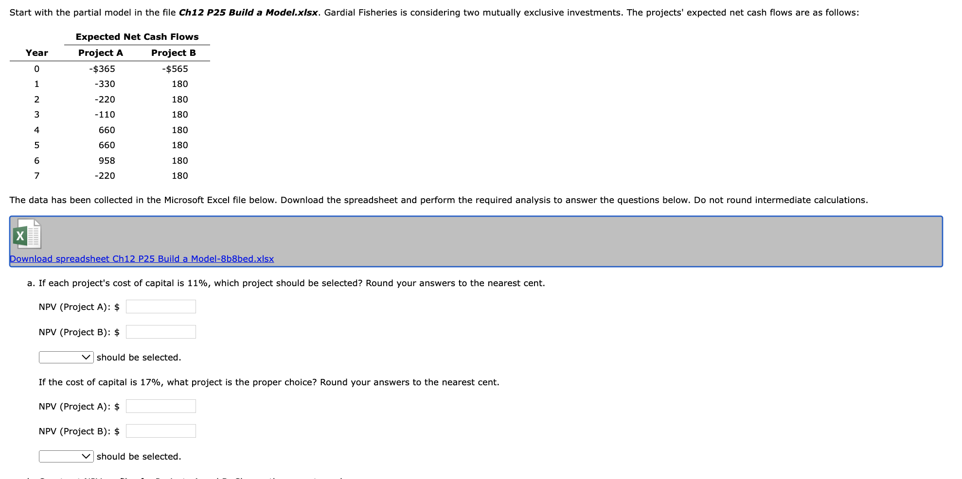  Start with the partial model in the file Ch12 P25 Build