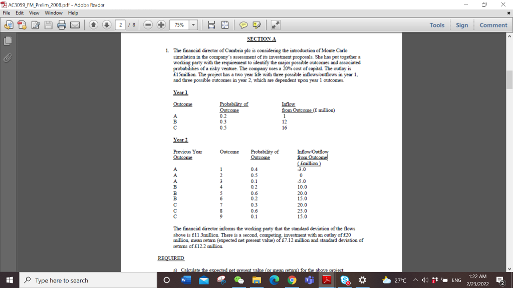 Type or paste question here AC3059_FM_Prelim_2008.pdf - Adobe Reader File Edit View