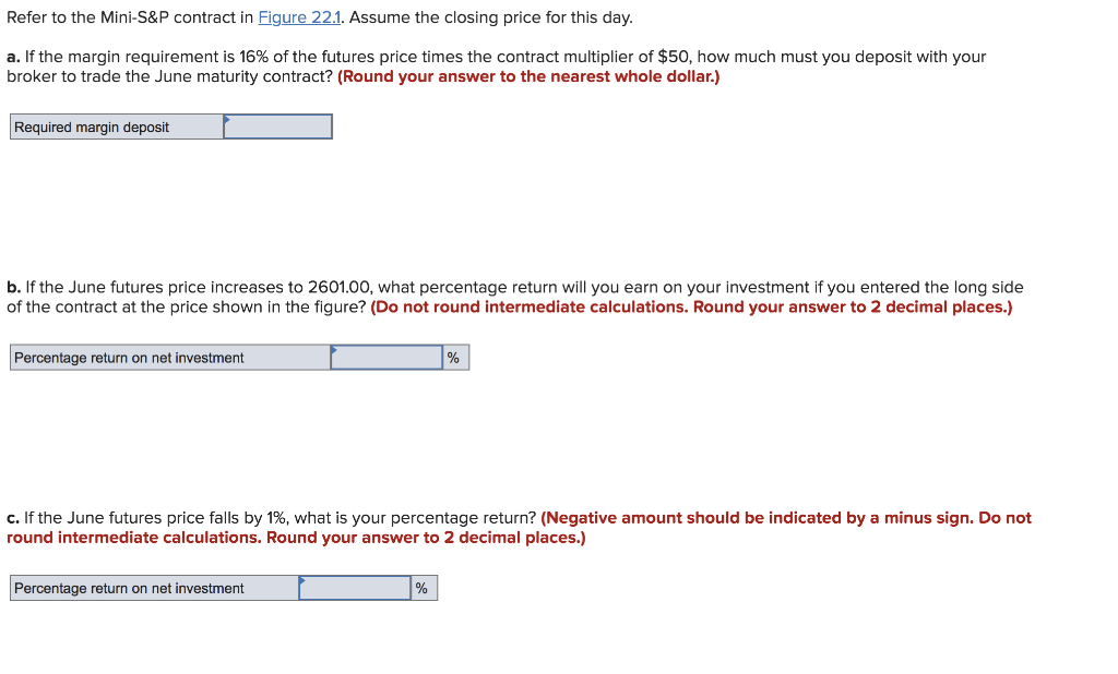 need help solving A B C Refer to the Mini-S&P contract in