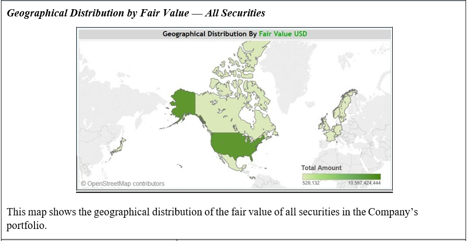 Geographical Distribution by Fair Value All Securities Question Response What does this
