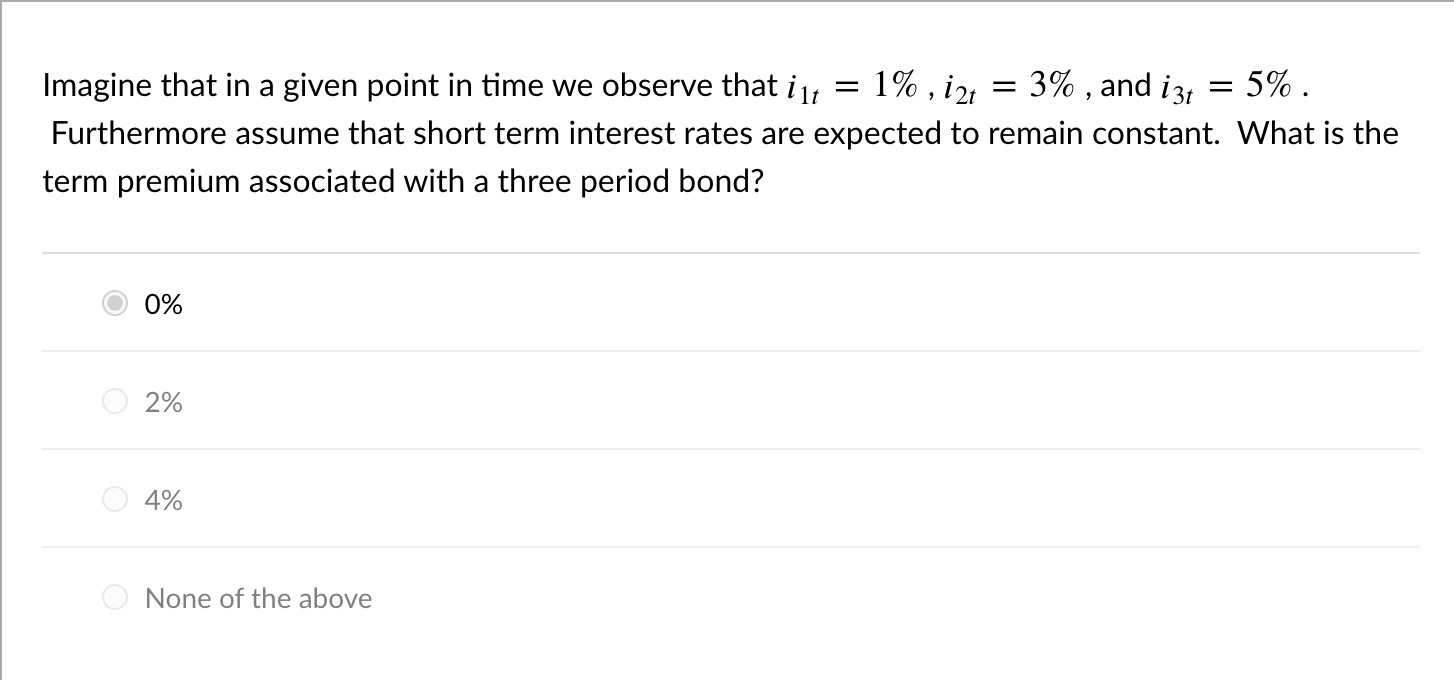  = - 1% , i2t 5%. Imagine that in a given