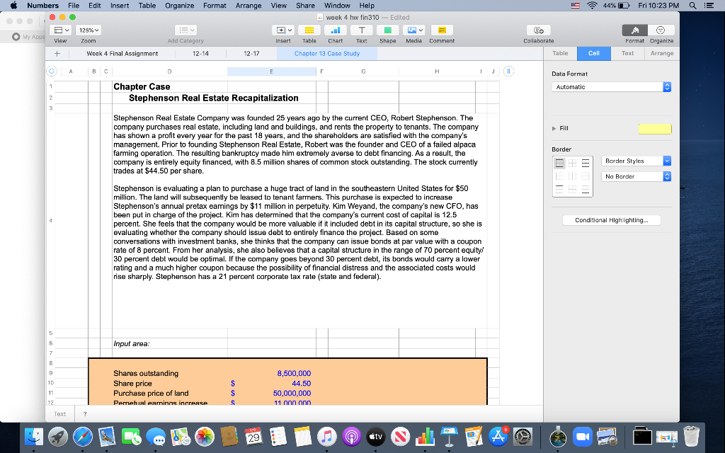 please include excel formulas and answer all questions in yellow EXCEPT #2
