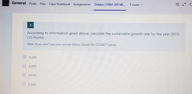 Company reports the following balance sheet and income statement information for 2014
