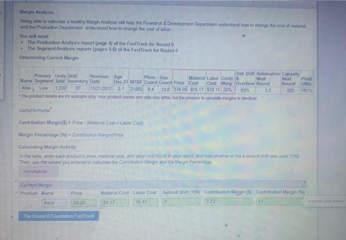 the table Plant 2nd Shift Automation Ca Primary Units Unit Revision Age