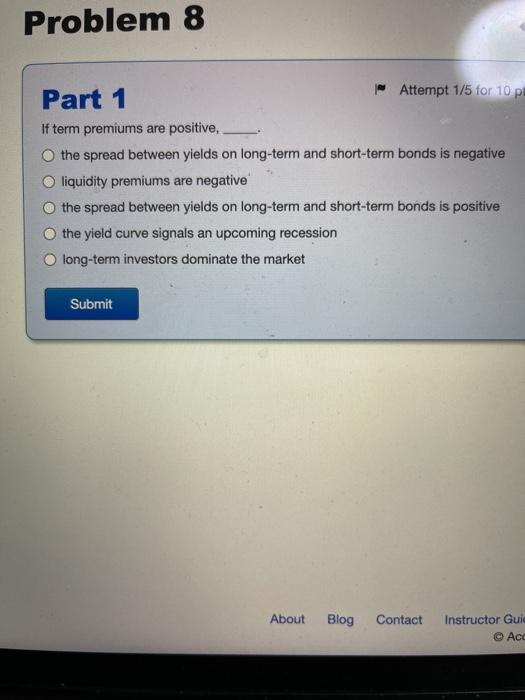 structure of interest rates refers to the relationship between O a bond's
