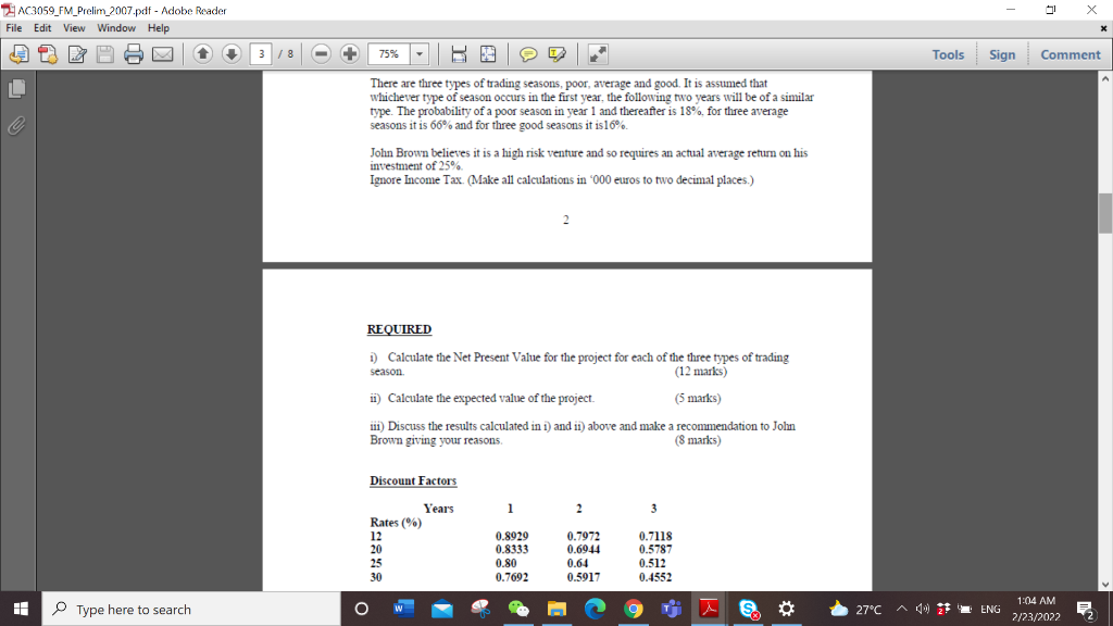 8 75% Tools Sign Comment 1 John Brown, after his skiing holiday