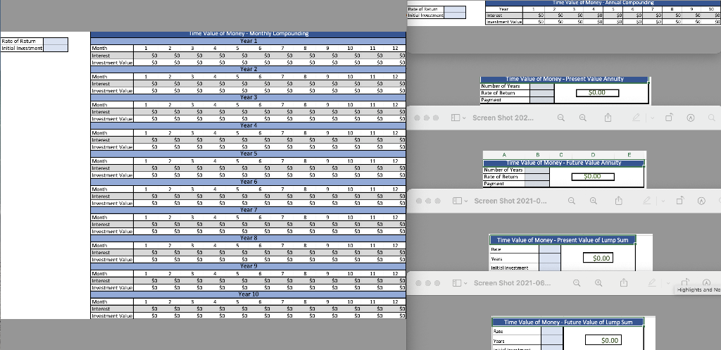 Using the Project Two Financial Formulas spreadsheet and the balance sheet, income