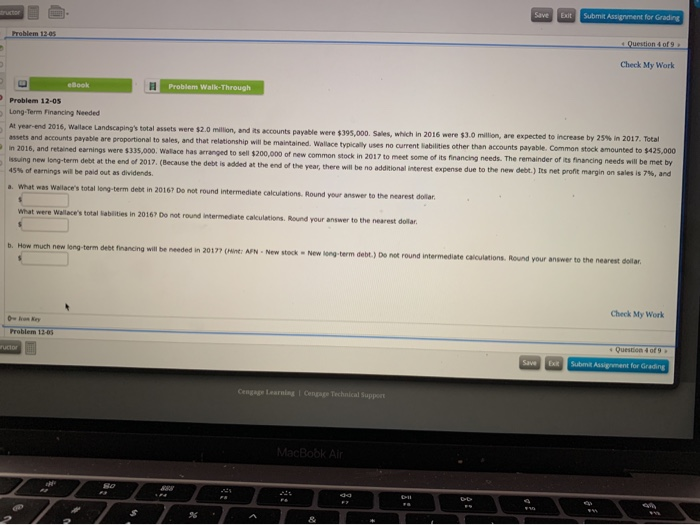  Submit Assignment for Grading Question of Check My Work elek Problem