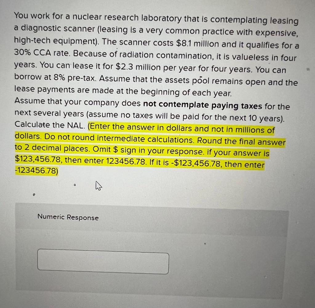 please help You work for a nuclear research laboratory that is contemplating