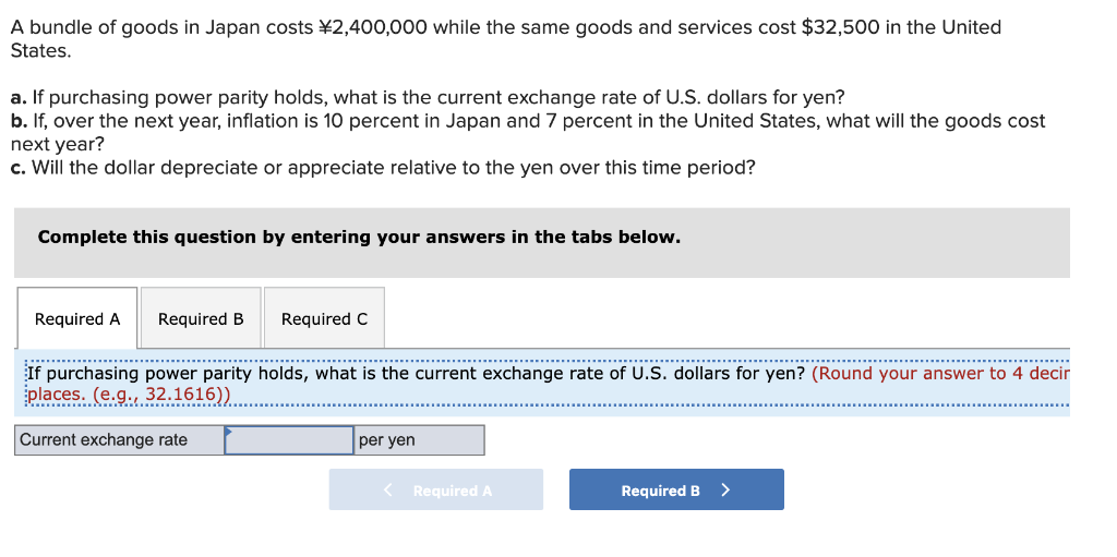  A bundle of goods in Japan costs 2,400,000 while the same