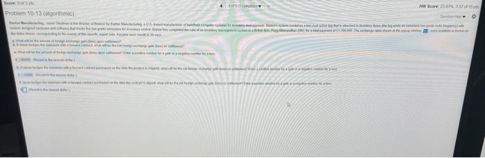  om Problem 10-13 calgorithmic) HW Soon 23 357 HW 503585 Problem