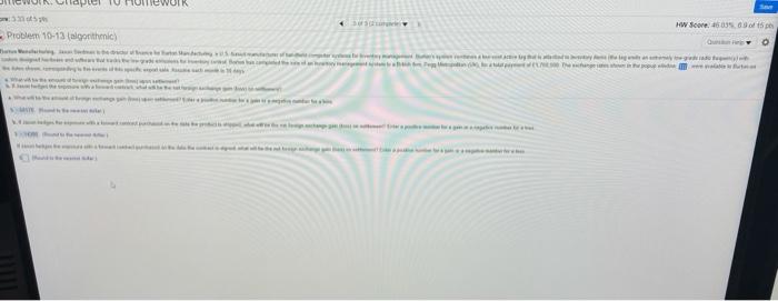10-13 algorithmic) www --- mework: Chapter Homework * AS HW Score: 500