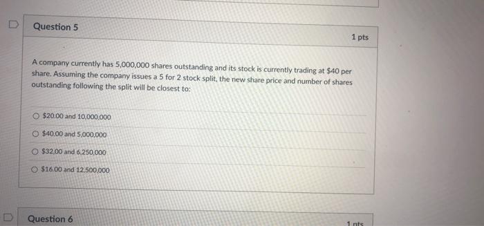 market value of $185.280. The company has just declared a total dividend