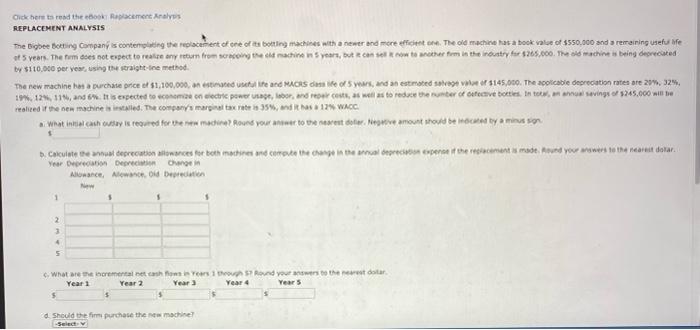  Click here to read the book Replacement Analys REPLACEMENT ANALYSIS The
