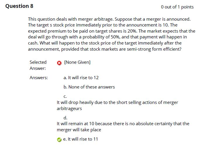 Hi, please help me to solve this question. Question 8 O out