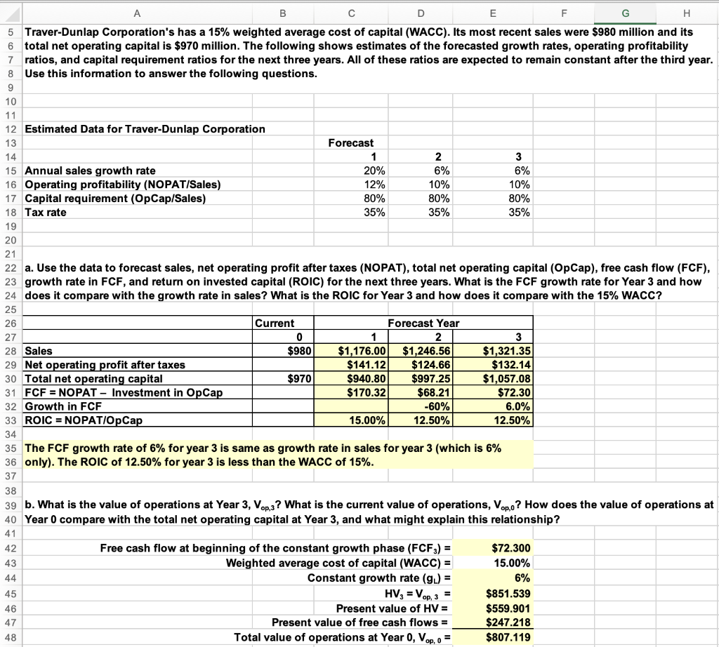 C. D. E. with formulas in excel please A B D E