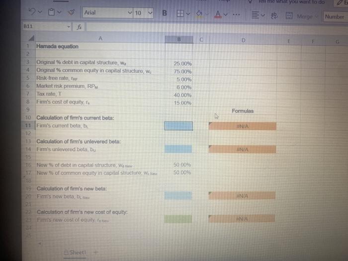 is trying to establish optitial capital structure current capital structure consists of