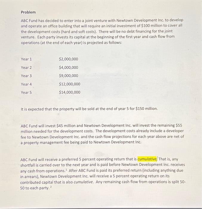  Please show all formulas used and numbers in excel Problem ABC