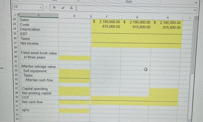 is considering a new three-year expansion project that requires an initial fixed