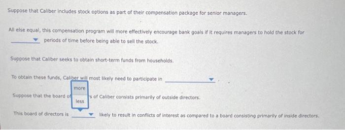 requires managers to hold the stock for periods of time before being