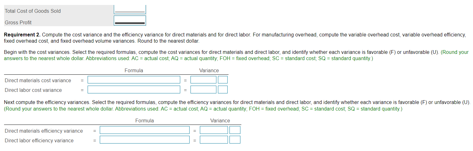 overhead, compute the variable overhead cost, variable overhead efficiency, fixed overhead cost,