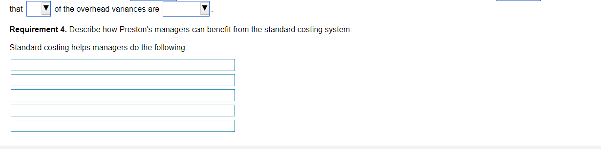Preston's managers done a good job or a poor job controlling materials,