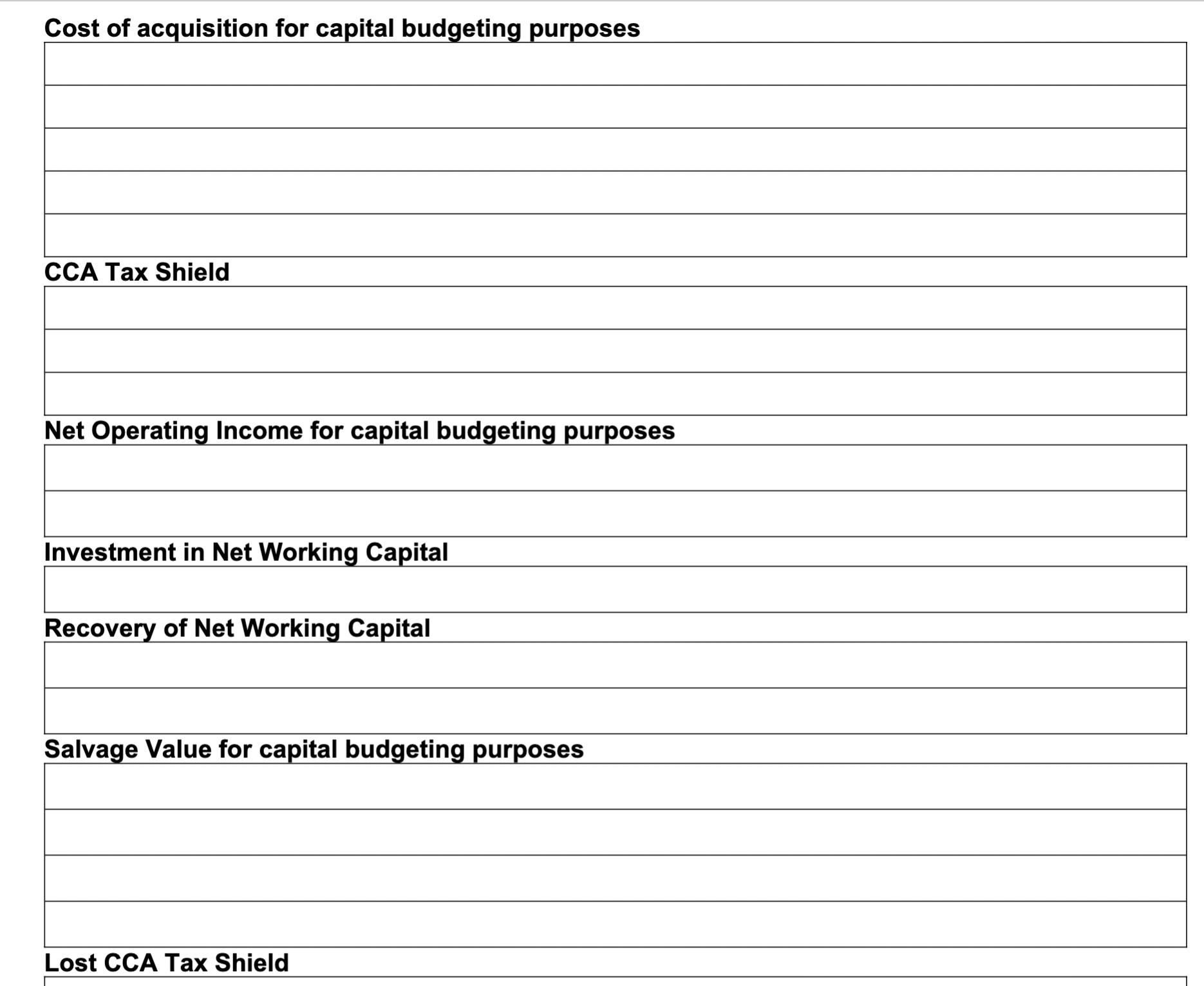  ASSIGNMENT #1 A company is considering building a new and improved