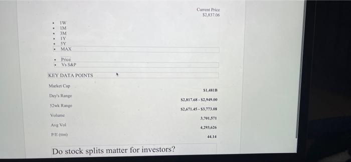 investors? c. What is the date of record for the split? d.