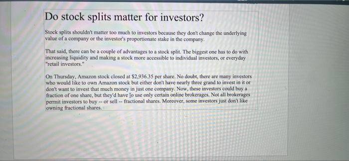 look up what the price of the stock is on this day/today.