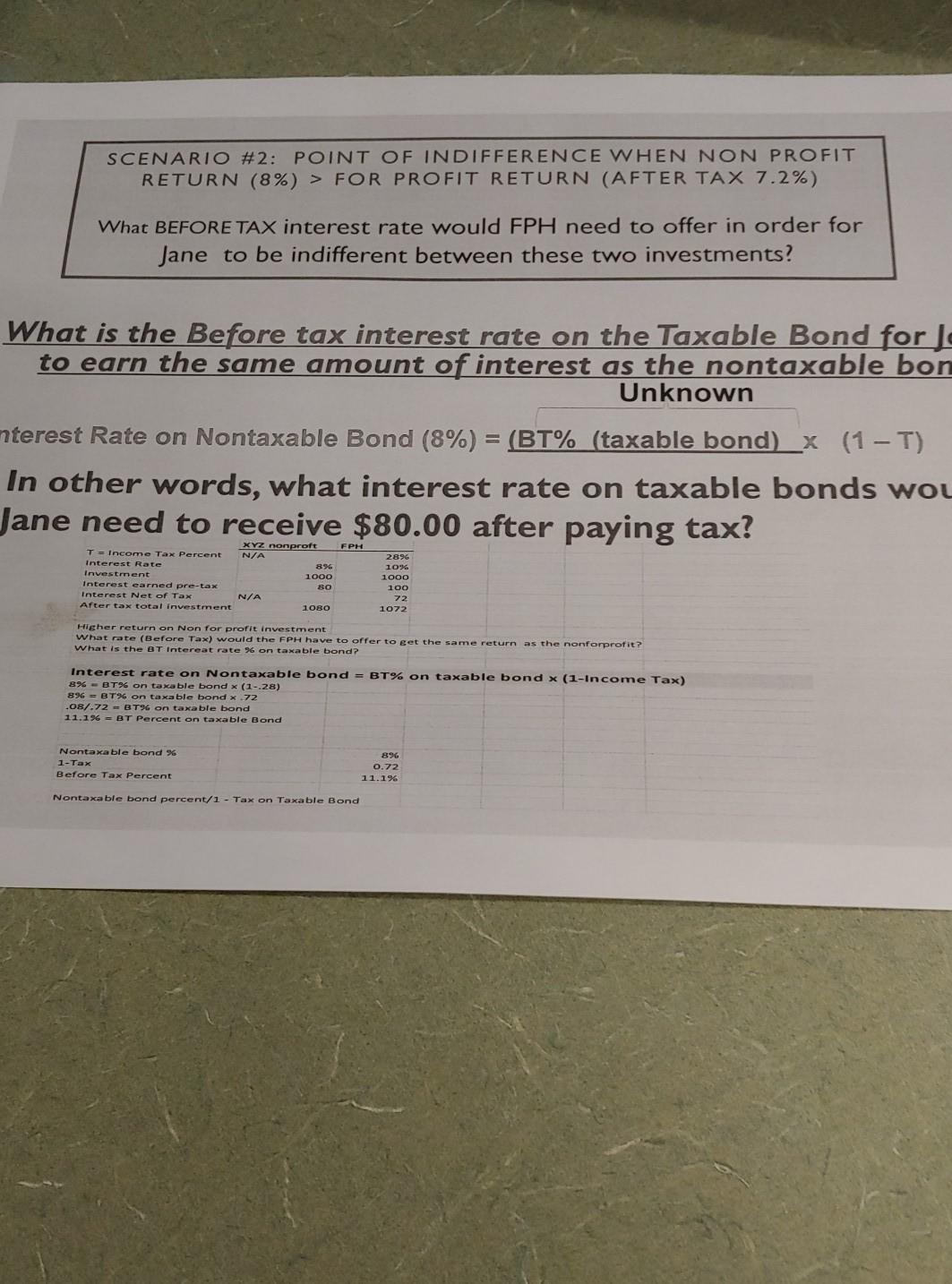 I am having a problem with calculating the following problem. it's done